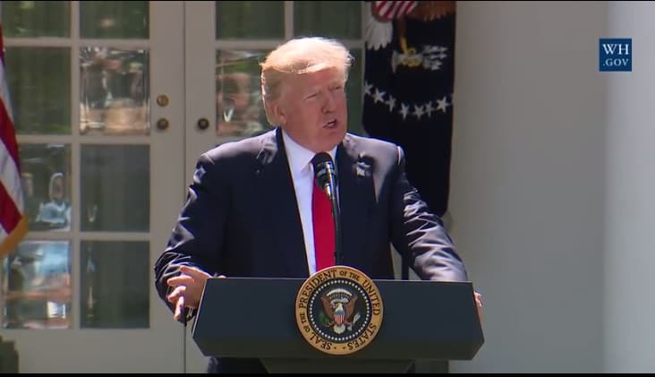 Trump statement Paris Accord