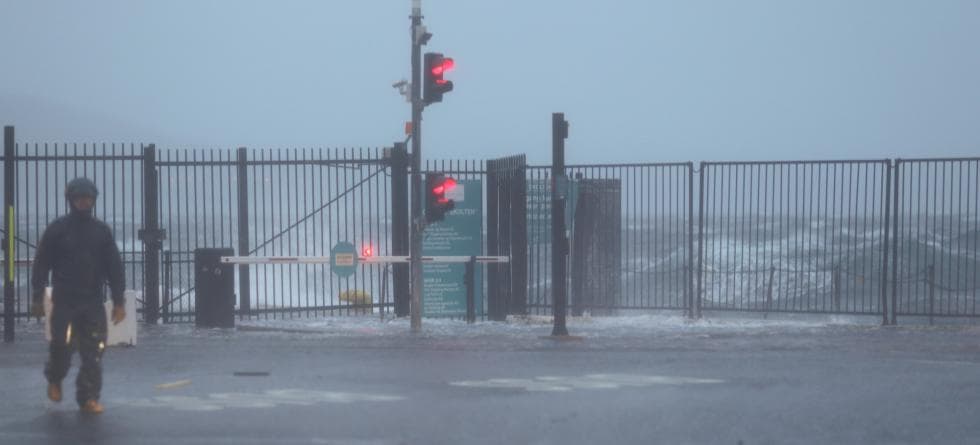 Storm i Bergen, januar 2015. Foto: Jerry Tjiputra