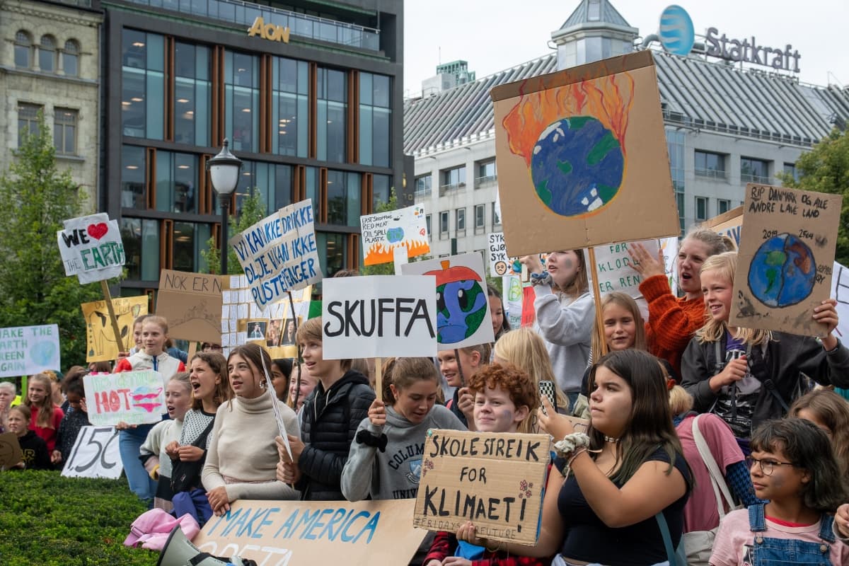 Skolestreik i Oslo FOTO-Jørgen Næss Karlsen-Natur og Ungdom