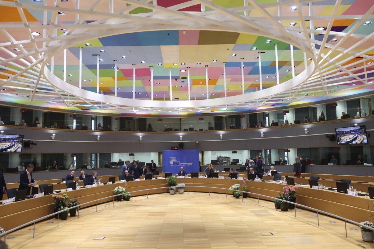 Møterommet Det europeiske råd i Brussel