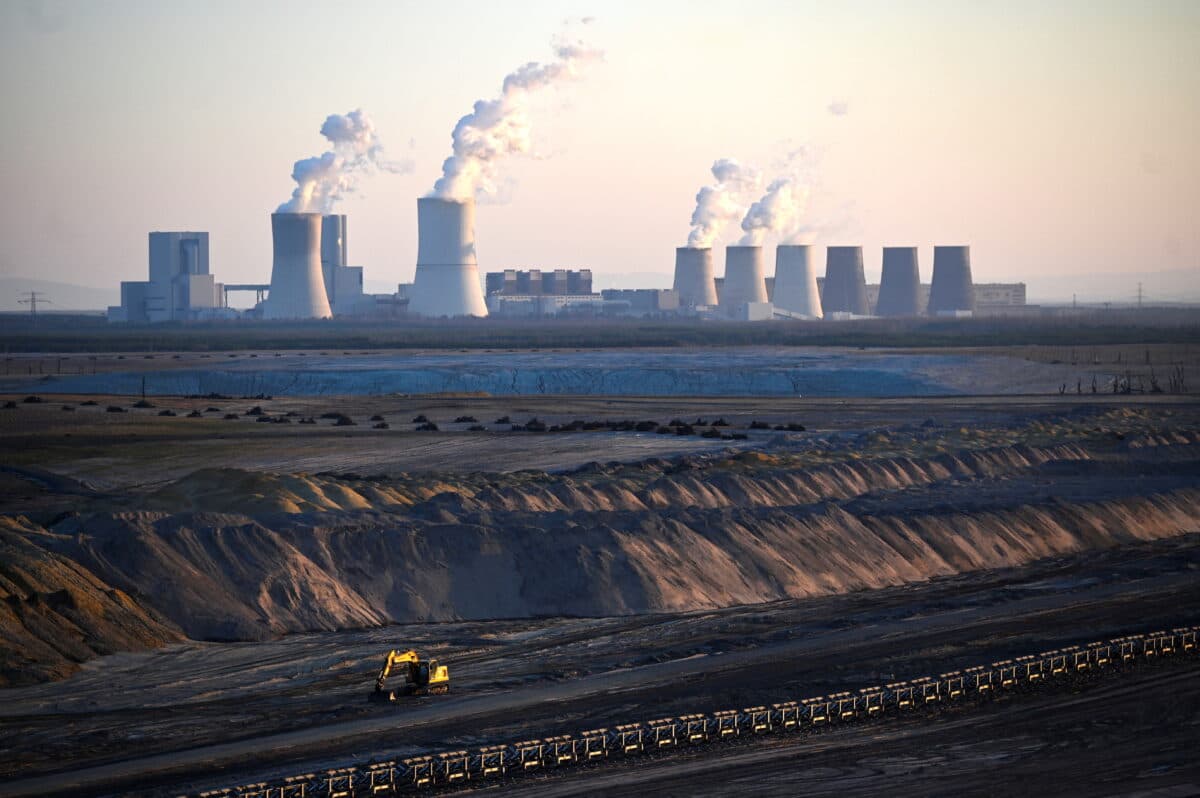 Opencast lignite mine in Nochten
