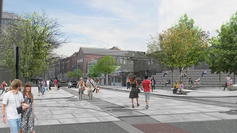 Illustrasjon av prosjektet nye Sjøgata i Bodø