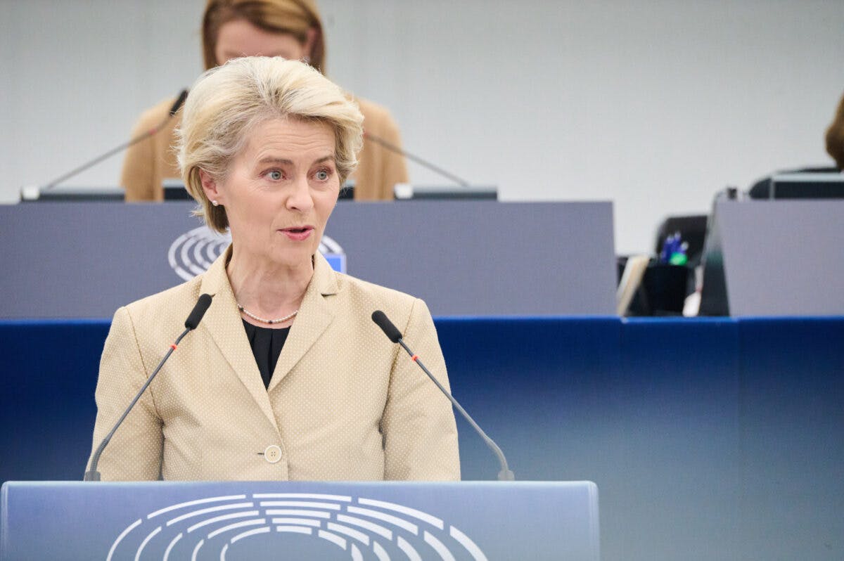 Participation d’Ursula von der Leyen, présidente de la Commission européenne, à la session plénière du Parlement européen