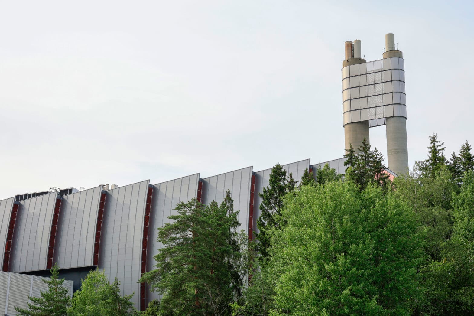 Avfallsanlegg på Klemetsrud i Oslo, eksteriør.