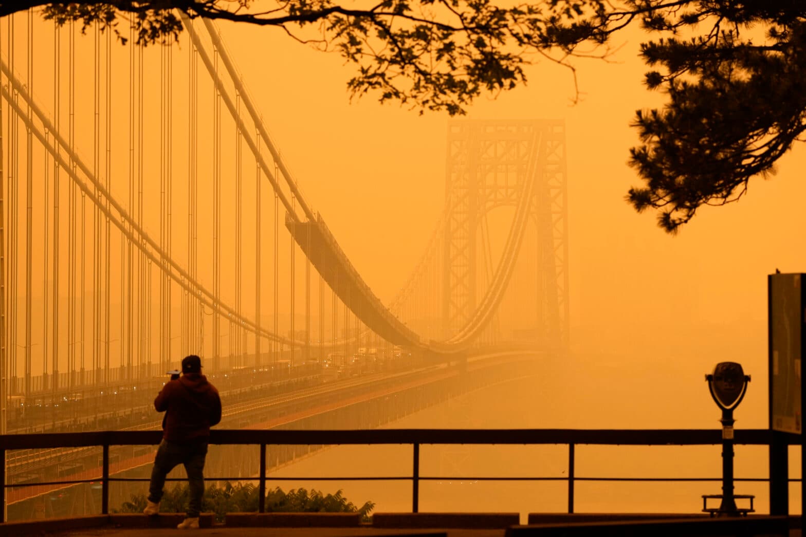 APTOPIX Canada Wildfires New York