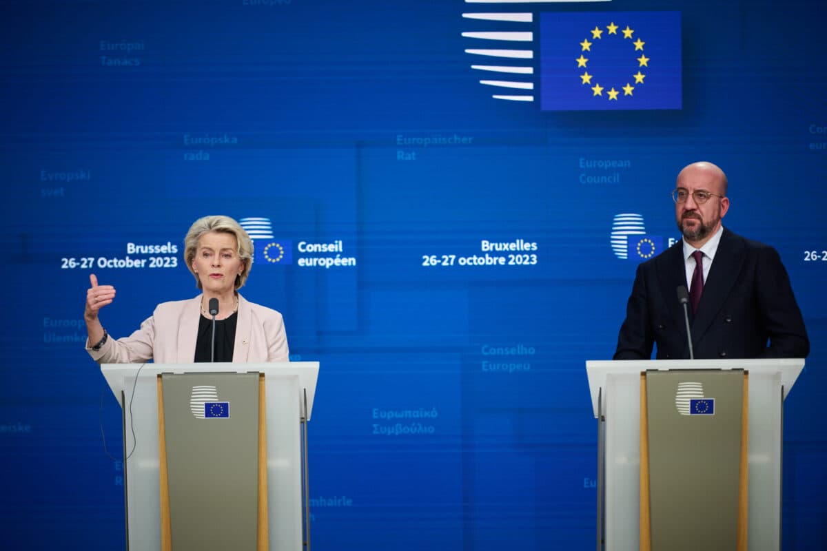 Participation de Ursula von der Leyen, présidente de la Commission européenne, à la réunion du Conseil européen